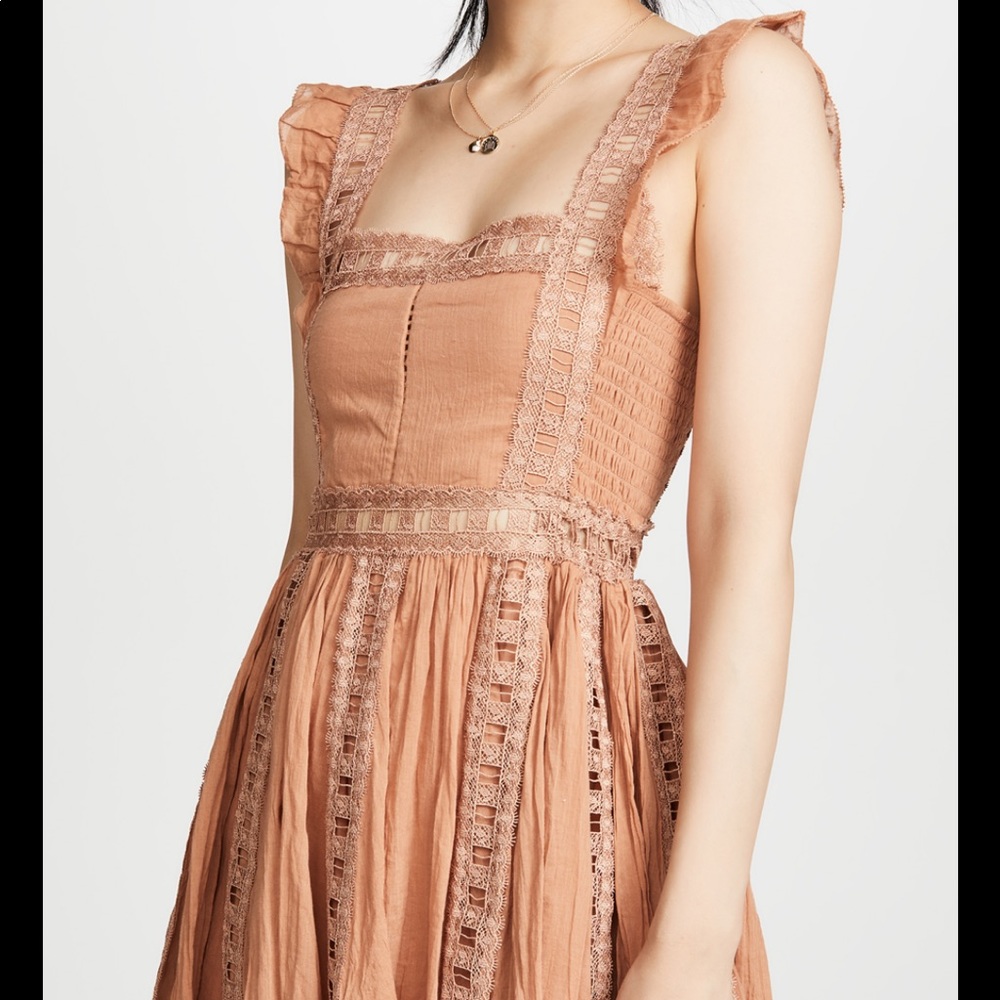 FREE PEOPLE ONE VERONA DRESS Carmel lace